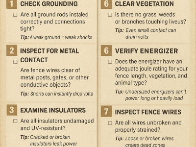 Electric Fence Troubleshooting Checklist Top 10