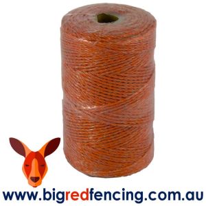JVA 200 metre roll of electric fence poly wire Orange SP014