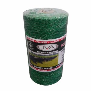 JVA Green Polywire - 200 metre roll for electric fence gardens pets dogs and possums