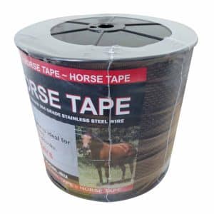JVA 40mm Horse Poly Tape 200m Brown N-N218B