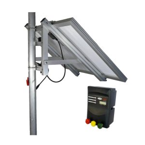 JVA 80km Solar electric fence charger kit with 8 joule energiser