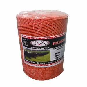 JVA Economy Electric Fence Polywire - Orange - 500m Roll - N-S912O
