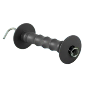 JVA Electric Fence Spring Gate Handle N-S790 Black