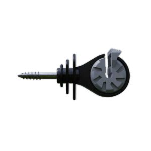 JVA Electric Fence Screw-in Wood Post Locking Insulator SP018 - Bag of 25
