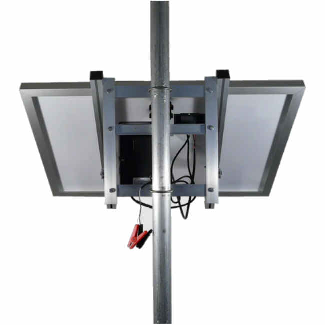 Jva Mb12 120Km Electric Fence Energiser + 100W Solar Kit - 12 Joule 3 JVA MB12 Electric Fence Energiser + 100W Solar Kit - Back View