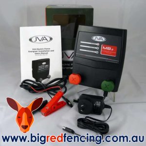 JVA MB3 30km Mains or Battery Powered Electric Fence Energiser PTE2255 box contents