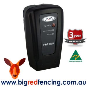JVA PET100 1km Mains or Battery Powered Electric Fence Energiser PTE2237