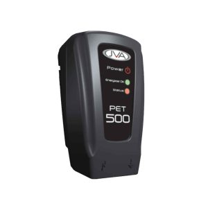 JVA PET500 5km 5J electric fence energiser mains or battery powered