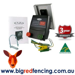 JVA SV2 2km Solar Powered Electric Fence Energiser - 0.2 Joule contents PTE2234