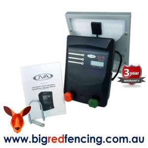 JVA SV5 5km Solar Powered Electric Fence Energiser package contents - 0.5 Joule PTE2236