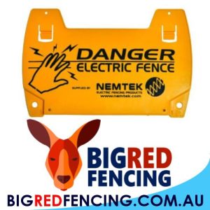 Nemtek Warning Sign for electric fence safety