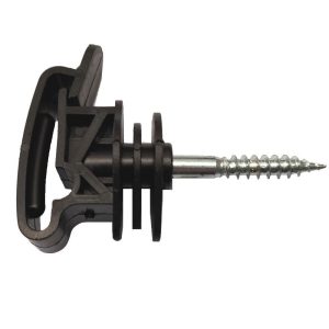 NEMTEK ELECTRIC FENCE WOOD POST SCREW IN INSULATORS FOR 40MM TAPE AI-TI