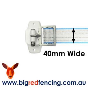 Nemtek 40mm wide tape electric fence gate kit AA-GHT4 Buckle and tape width