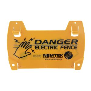 Nemtek Electric Fence Sign-EA-WRS2-N-Safety & Warning-Yellow-Double Sided