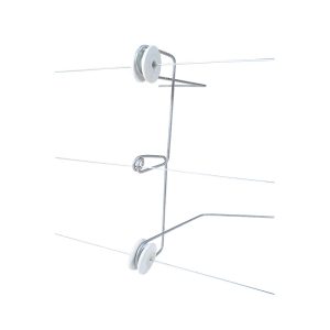 Nemtek Electric Fence Tripple Offset Bracket - 240mm Offset - EY-OT240 with-porcelein-insulators