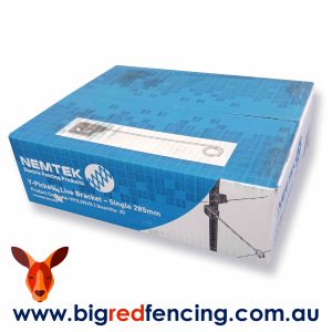 Nemtek Fencing Offset Bracket Insulator - Single Live Tip - box of 20 - AA-YP-LIVE-S