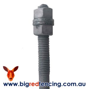 Nemtek Galvanized Earth Stake For Electric Fences 1m EA-EAG1 - Nuts and Washers included