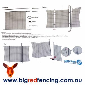 Nemtek Poultry Netting Gate System - AA-NET-GATE - Instructions