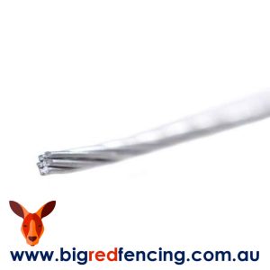 Nemtek Stranded Aluminium Electric Fence Wire 2mm x 500m AW-AL20-500-STR close up