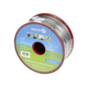 Nemtek Stranded Aluminium Electric Fence Wire 2mm x 500m Roll- AW-AL20-500-STR
