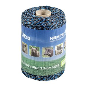 Nemtek Ultra Poly Wire 3.5mm x 200m Mix9 AW-PWUL9/200M Black