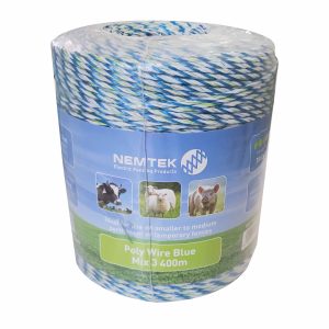 Nemtek electric fence Poly-Wire-Blue-Mix-3- AW-PWBMIX3-400M 2