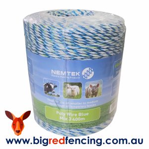 Nemtek electric fence Poly-Wire-Blue-Mix-3- AW-PWBMIX3-400M