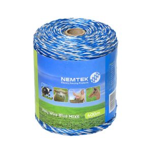 Nemtek electric fence Poly-Wire-Blue-Mix-6-400m-AW-PWBMIX6/400M