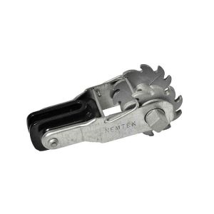 Nemtek electric fence ratchet end strainer galvanized with insulator AS-WSI-HD