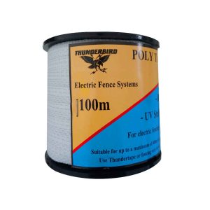 Thunderbird 100m roll Standard Electric Fence Poly Tap Hot Tape EF-40AW