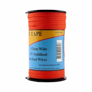 Thunderbird 12mm Standard Electric Fence Poly Tape - 200m - Orange - EF-40BO