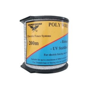 Thunderbird 200m roll Standard Electric Fence Poly Wire EF-40EW