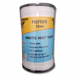 Thunderbird 200m roll Standard Electric Fence Polytape EF-40BW White