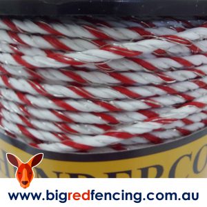 Thunderbird 200m roll of Thundercord Electric Fence twisted rope wire EF-52 Close Up