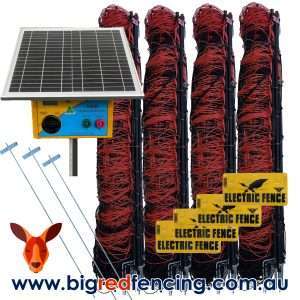 Thunderbird 200m solar electric fence netting kit for pig goats sheep and calves
