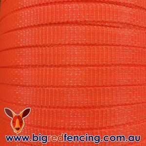 Thunderbird 400m roll Standard Orange Electric Fence Poly Tap Hot Tape EF-40CO - Close Up