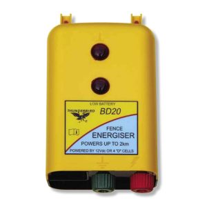 Thunderbird BD20 2km Battery Powered Strip Grazing Electric Fence Energiser