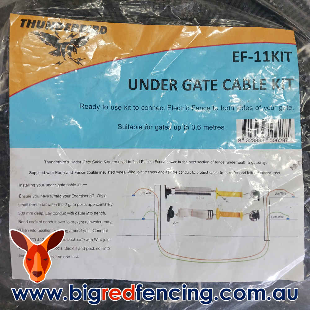 Thunderbird Electric Fence Under Gate Cable Kit - Ef-11Kit 1 Thunderbird Electric Fence Under Gate Cable Kit - EF-11KIT