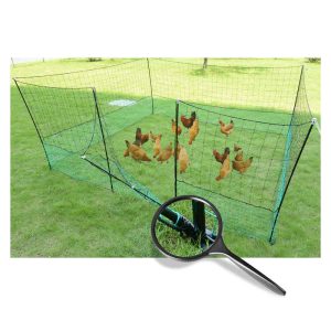 Thunderbird Electric Poultry Pet Netting With Gate 25m Roll EF-PNET-25M Close Gate View