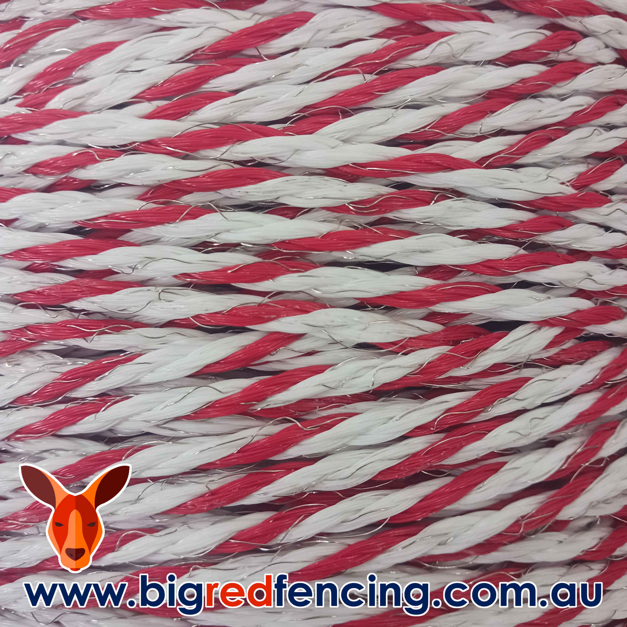 Thunderbird Equi Rope Electric Fence Polyrope – 4.5Mm X 400M Roll – Ef-63A 2 Thunderbird Equi Rope Electric Fence Polyrope - 4.5mm x 400m Roll - EF-63A - Close Up