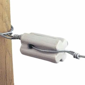 Thunderbird Porcelain Bullnose End Strain Insulator - EF-25