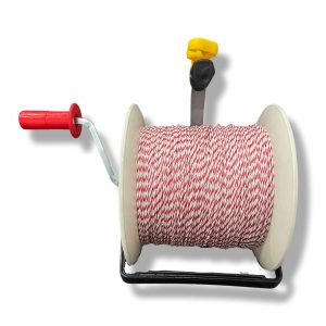Thunderbird Strip Grazing electric Fence Wind Up Reel - Pre-spooled with 500m of polywire-Top View- EF-36G40D0