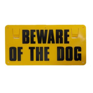 Thunderbird Warning Sign - BEWARE OF THE DOG EF-15D