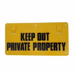 Thunderbird Warning Sign - Keep Out Private Property EF-15A