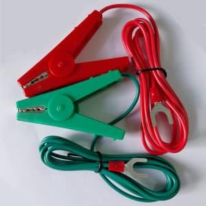 Thunderbird electric fence leads for energiser connection Earth-Green Red-Live
