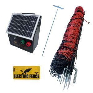 Thunderbird solar electric fence netting Kit contents